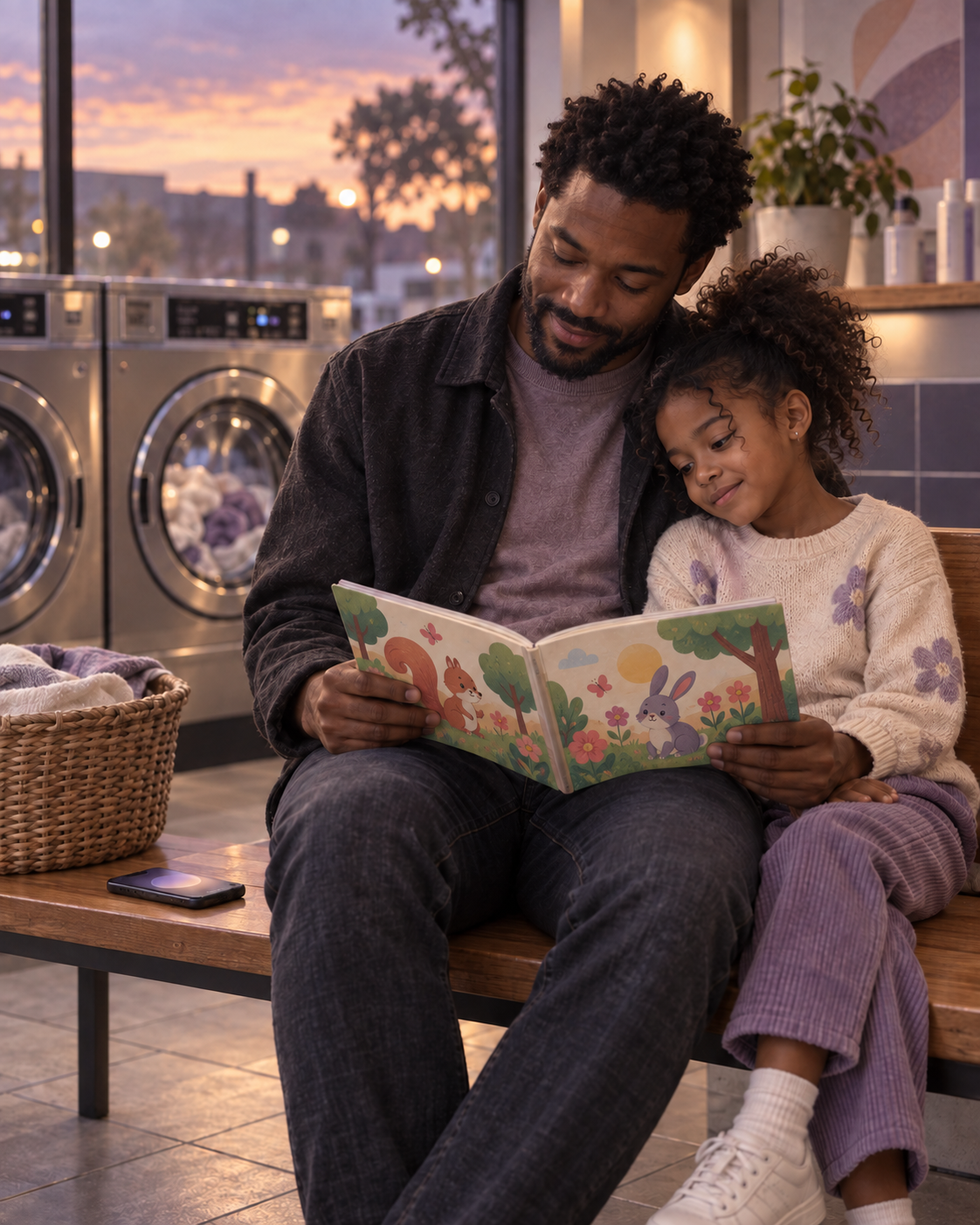 15 laundry family time portrait
